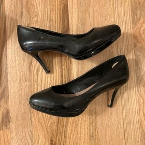 Vince Camuto Black Patent Leather Heels